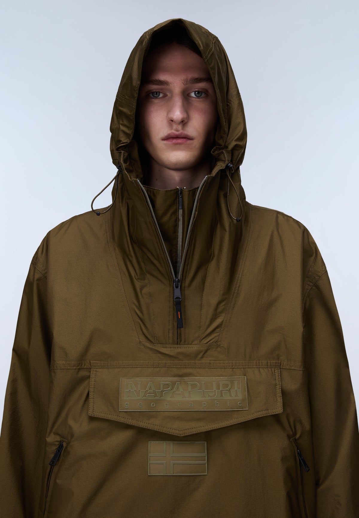 Rainforest Next Summer Anorak Jacket Unisex Dark Green Olive - 2