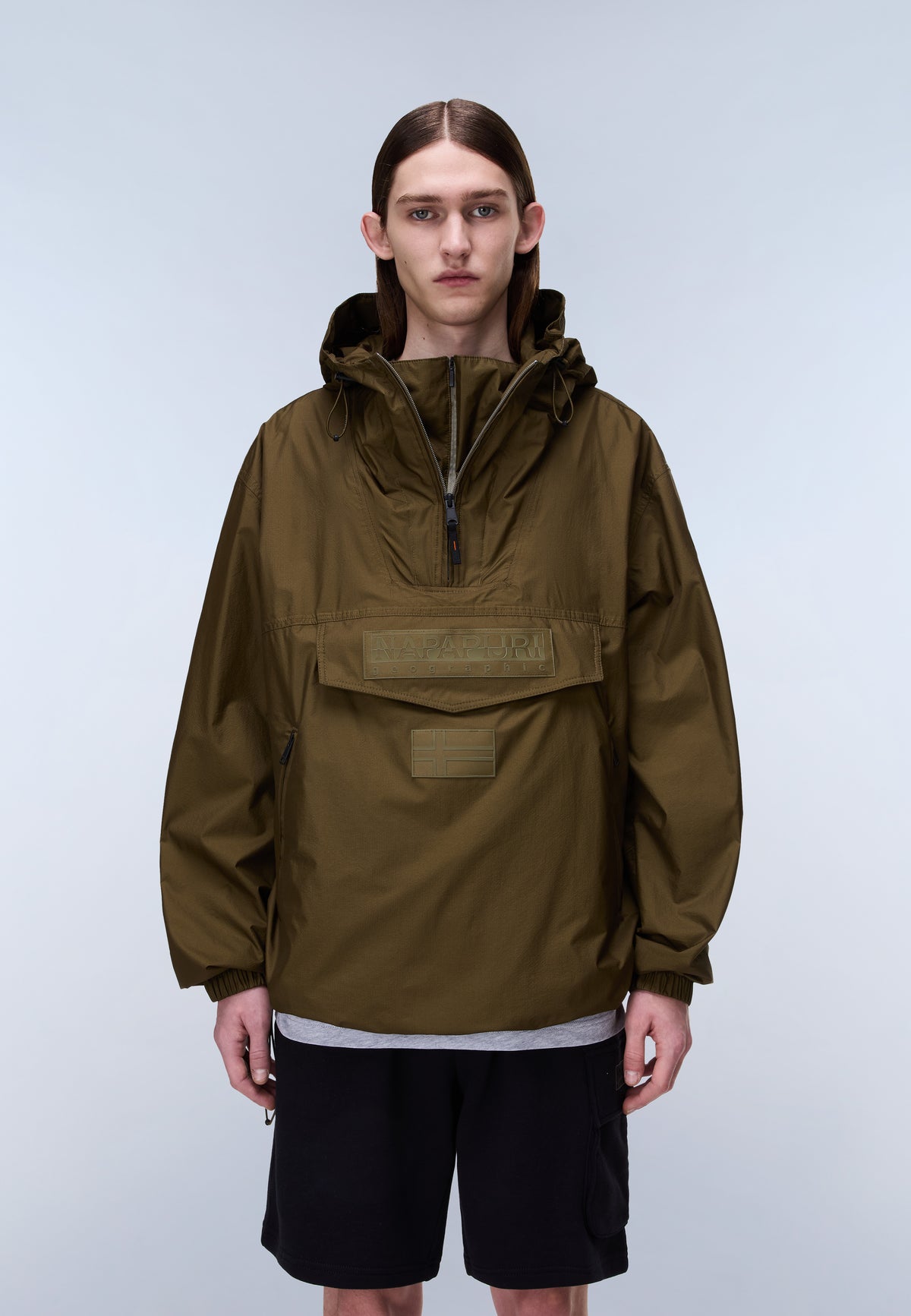 Rainforest Next Summer Anorak Jacket Unisex Dark Green Olive - 4