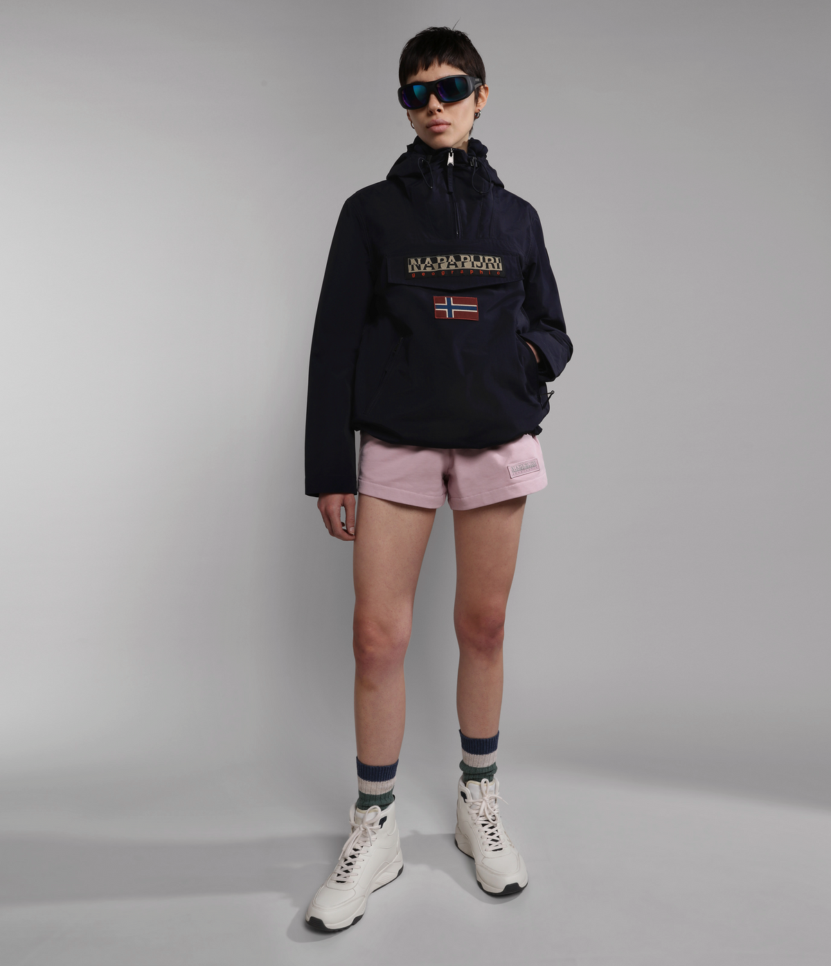 Rainforest Pocket Summer Anorak Jacket Dark Blue - 2