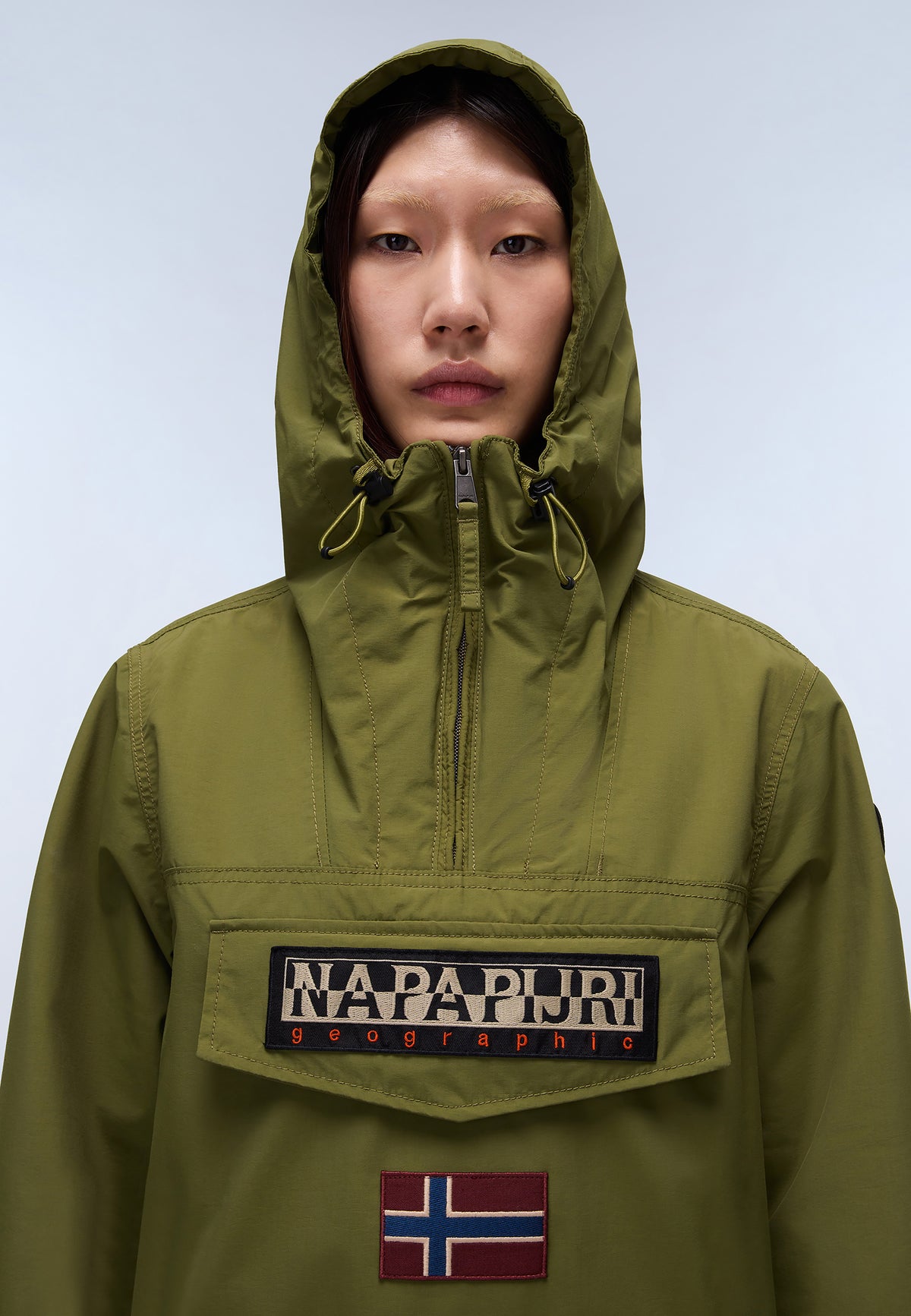 Rainforest Pocket Summer Anorak Jacket Green - 2