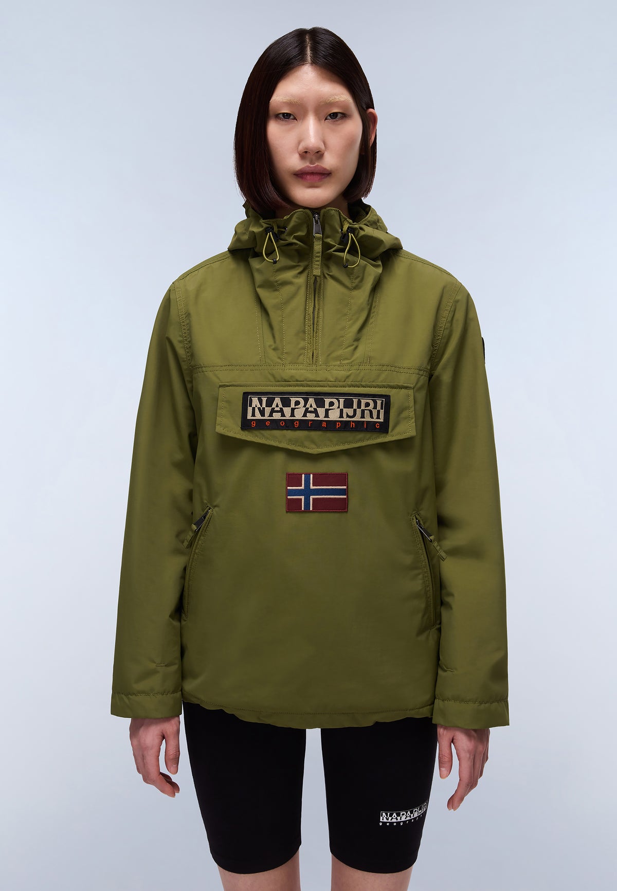 Rainforest Pocket Summer Anorak Jacket Green - 3