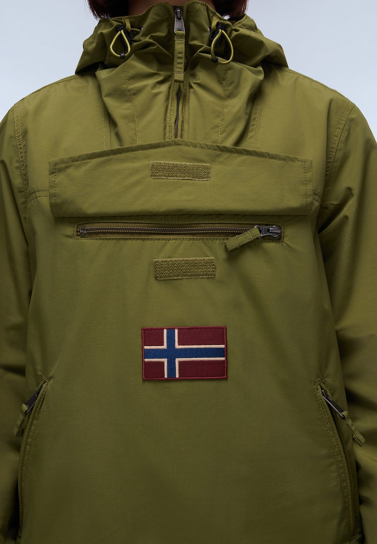 Rainforest Pocket Summer Anorak Jacket Green - 7