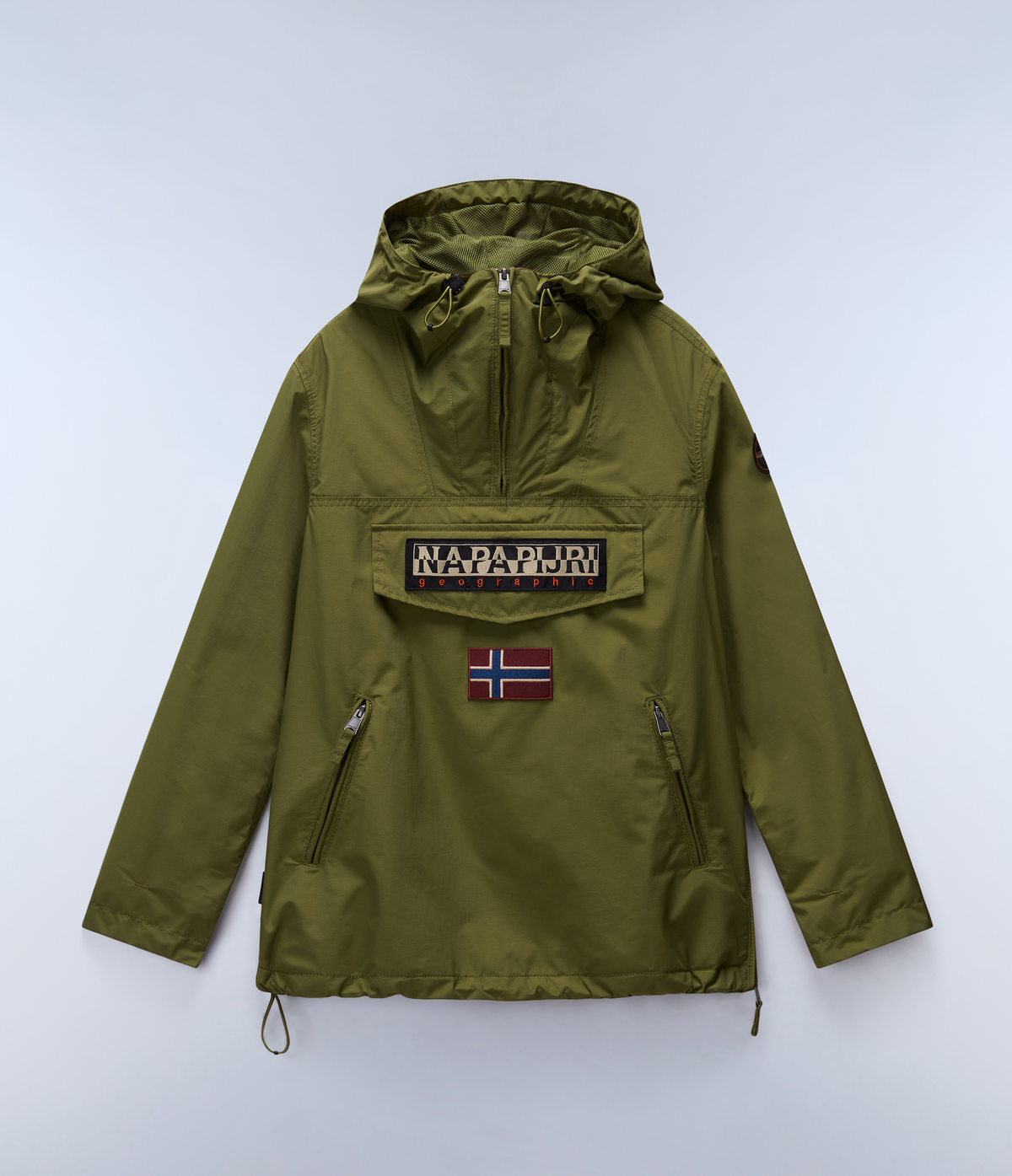 Rainforest Pocket Summer Anorak Jacket Green - 1