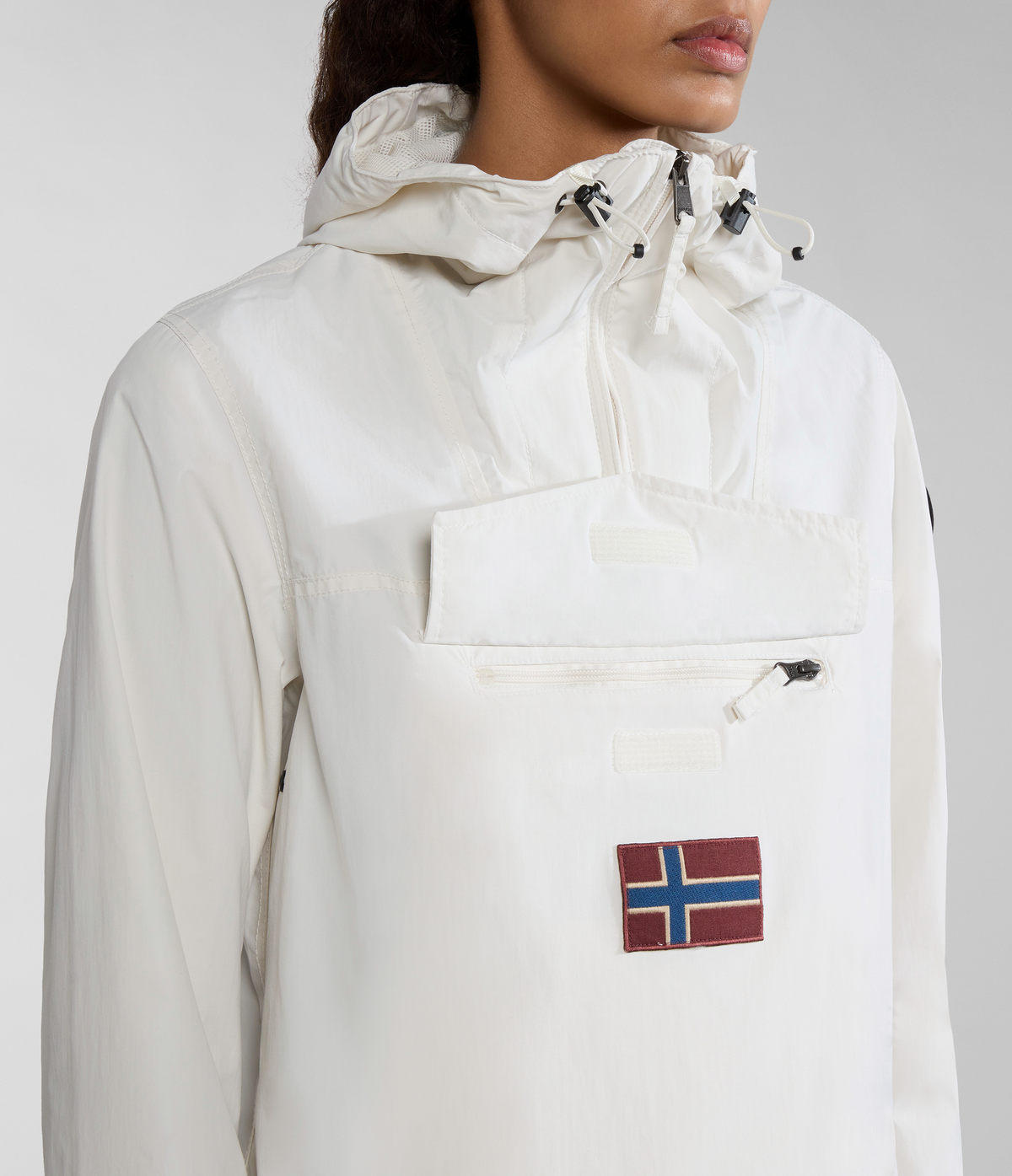 Rainforest Pocket Summer Anorak Jacket White Whisper - 5