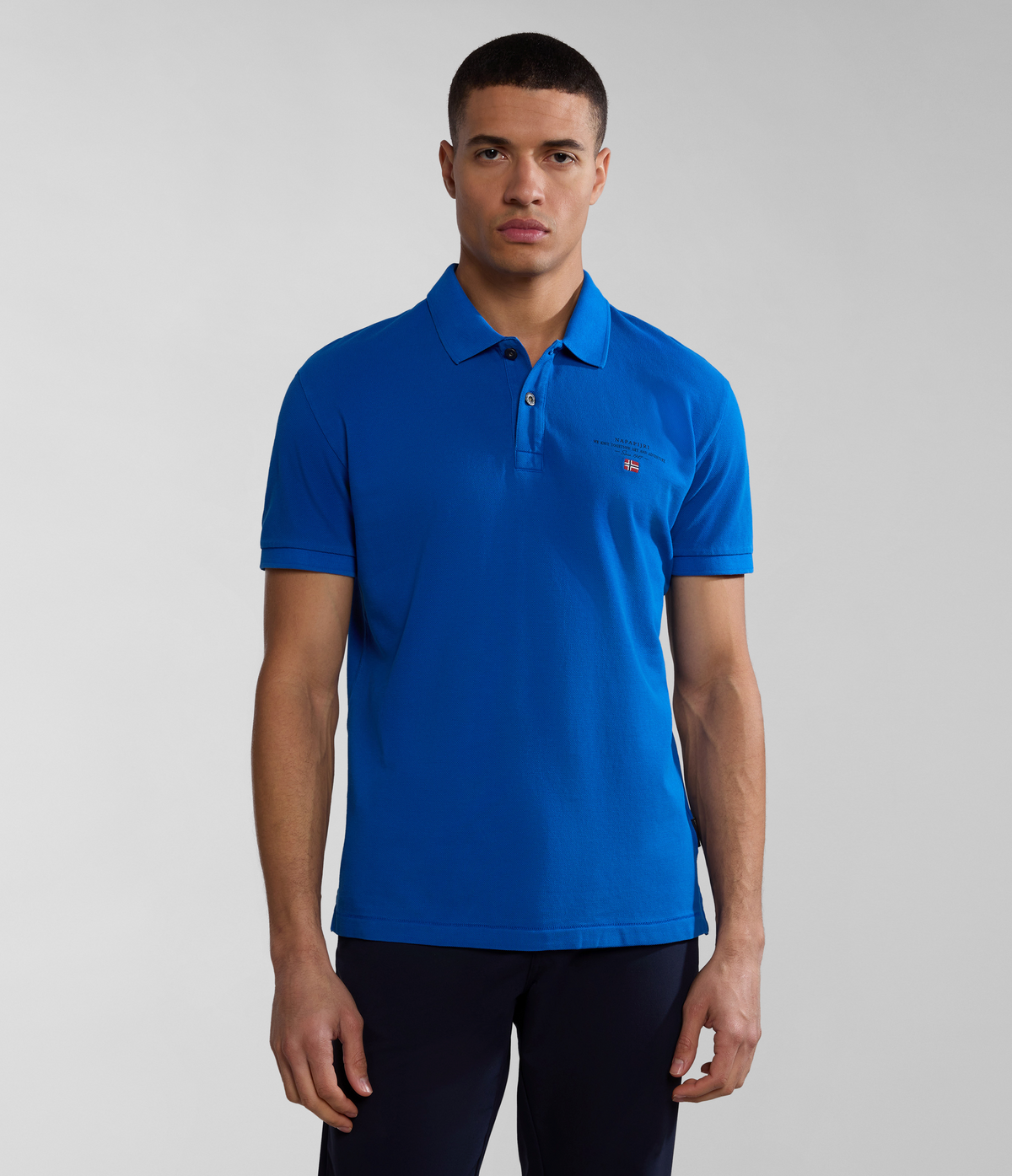 Elbas Kurzarm-Pique-Poloshirt  - 1