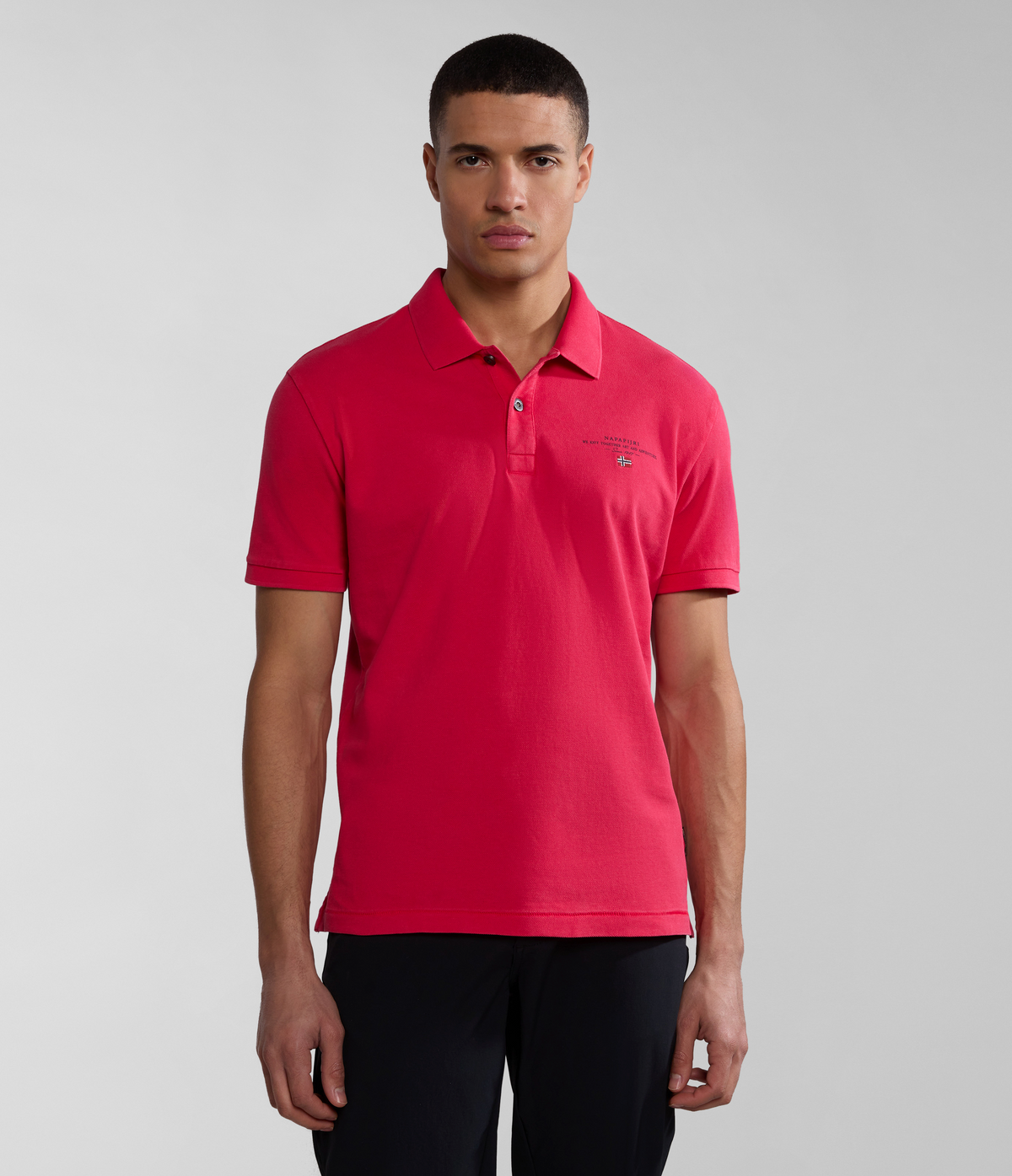 Elbas Kurzarm-Pique-Poloshirt  - 1