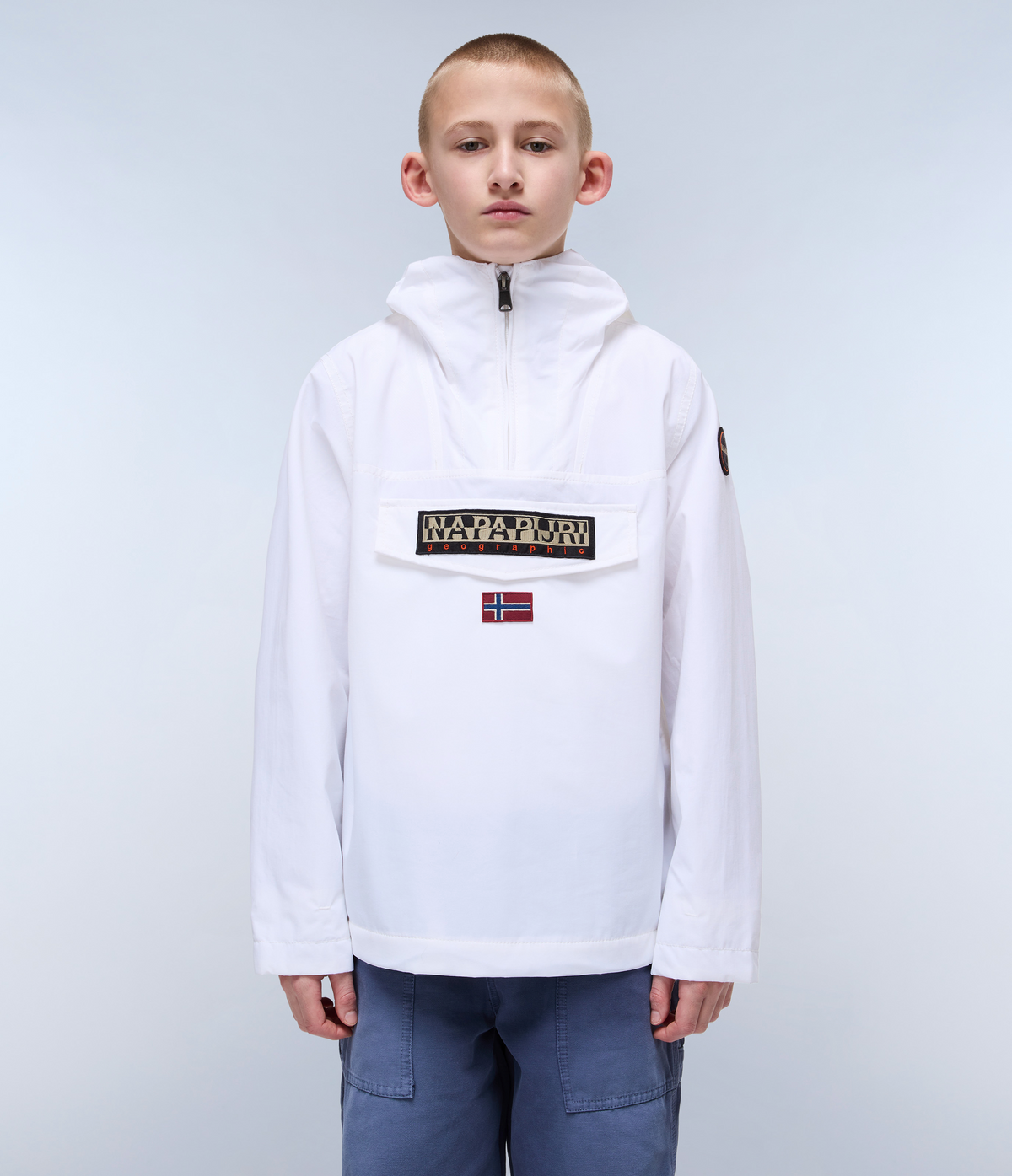 Rainforest Summer Anorak Jacket  (4-16 YEARS) White - 2