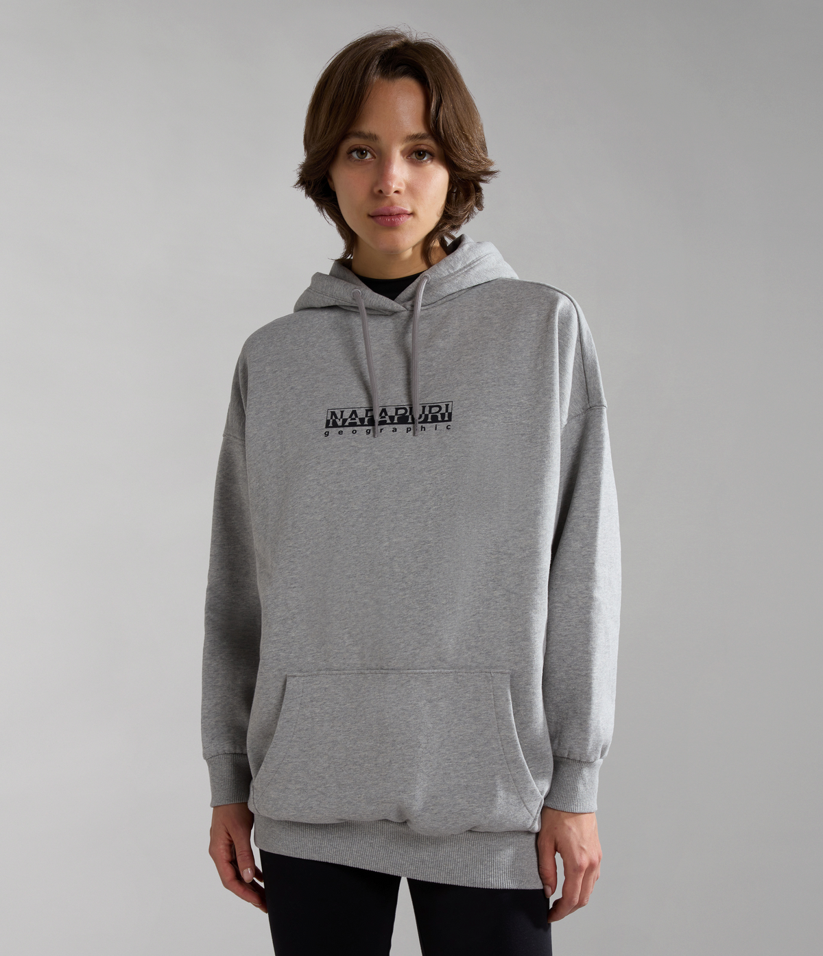Sudadera con capucha Box Mezcla De Gris Medio - 1
