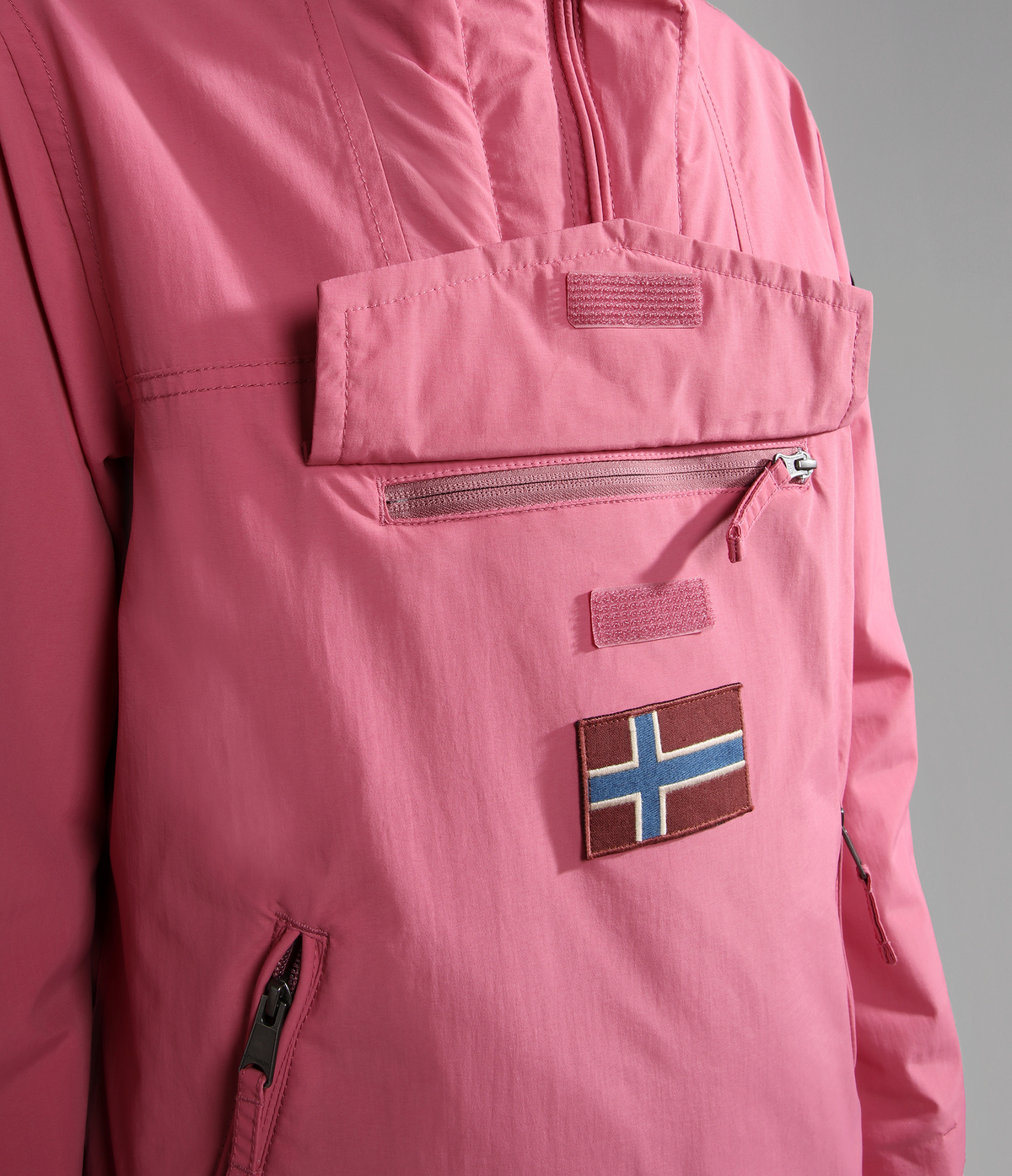 Rainforest Pocket Winter Anorak Jacket Pink Rosewood - 7