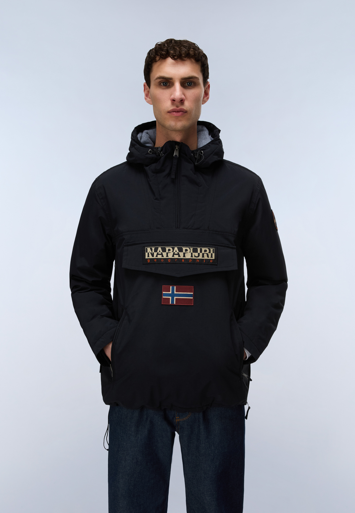 Rainforest Pocket Winter Anorak Jacket Black - 4