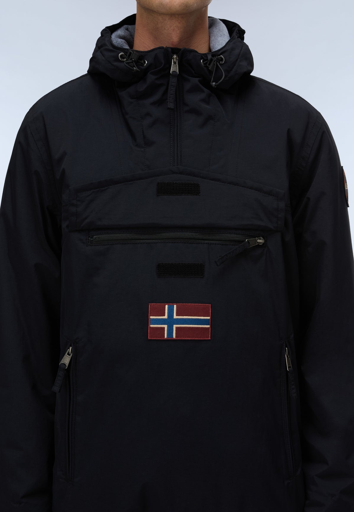 Rainforest Pocket Winter Anorak Jacket Black - 7