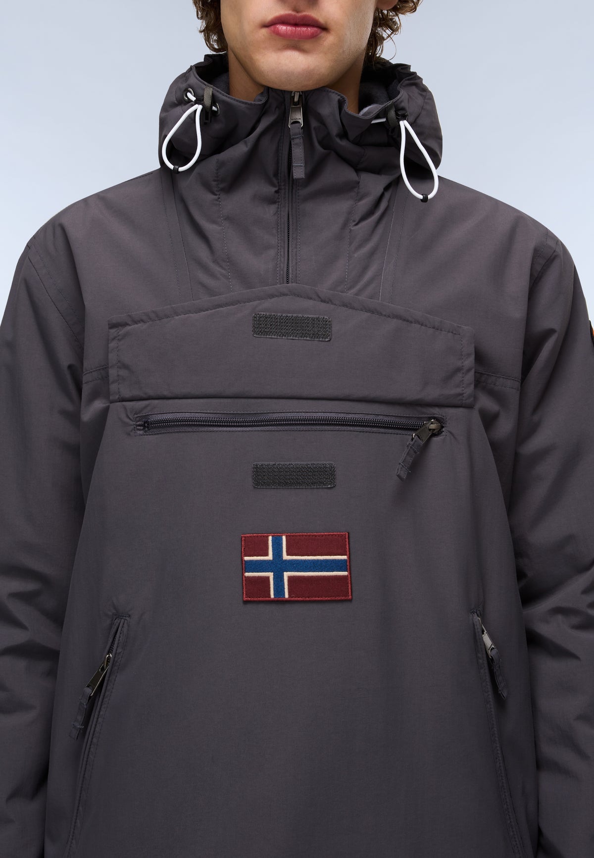 Rainforest Pocket Winter Anorak Jacket Dark Grey - 9