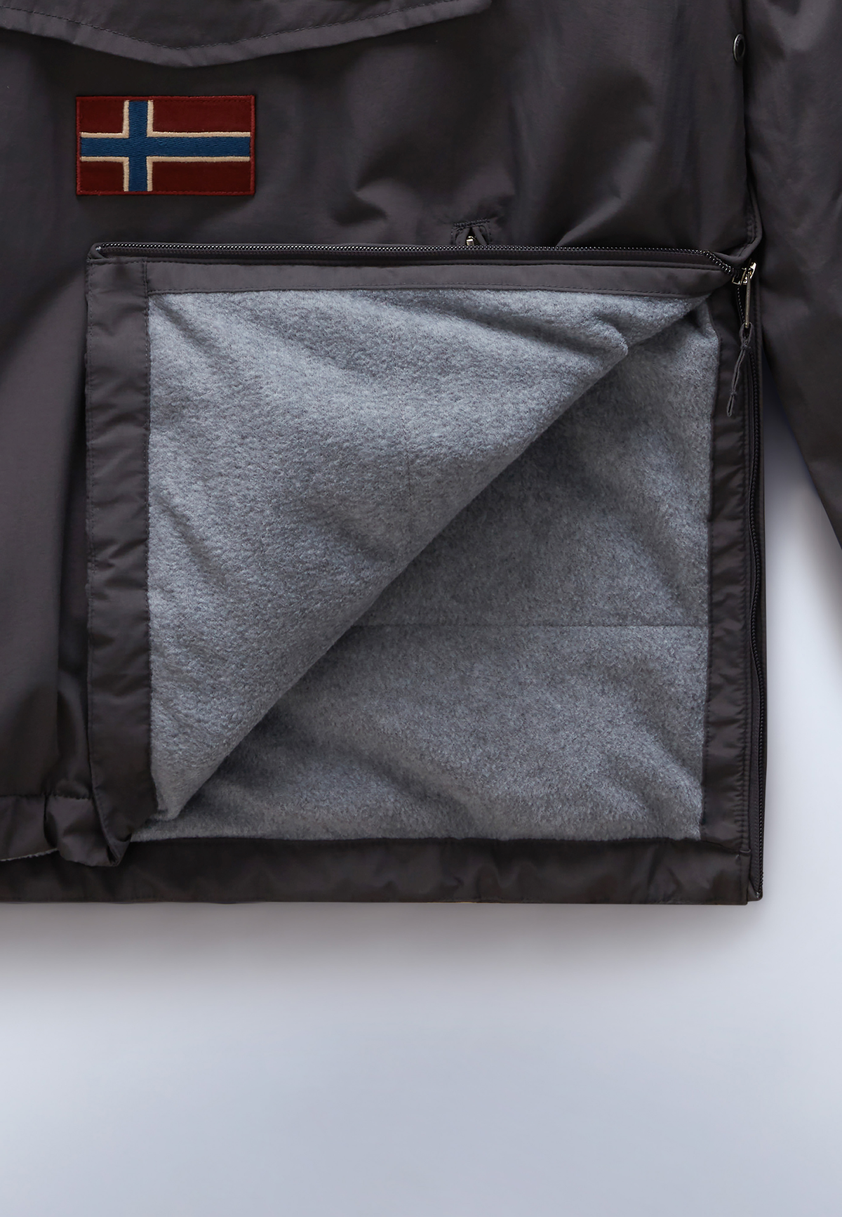 Rainforest Pocket Winter Anorak Jacket Dark Grey - 12