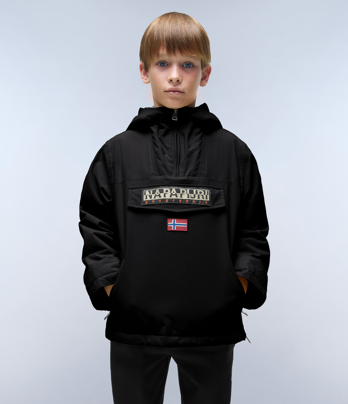 Rainforest Pocket Anorak Jacket Black - 2