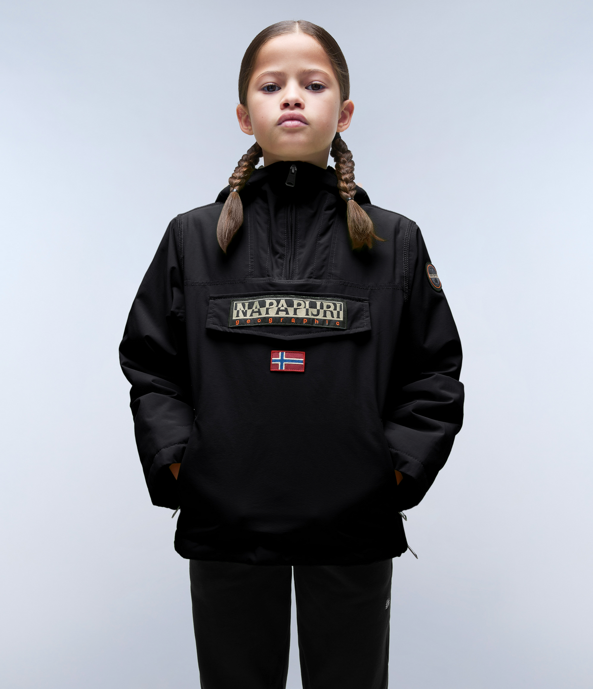Rainforest Pocket Anorak Jacket Black - 3