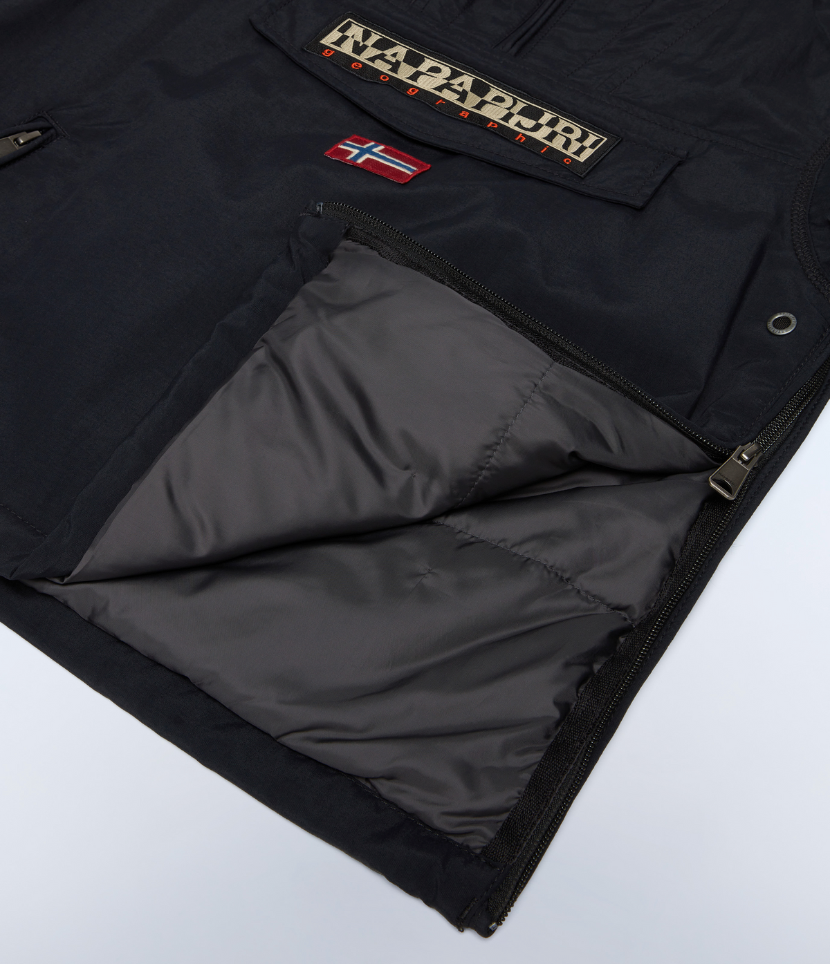 Rainforest Pocket Anorak Jacket Black - 8