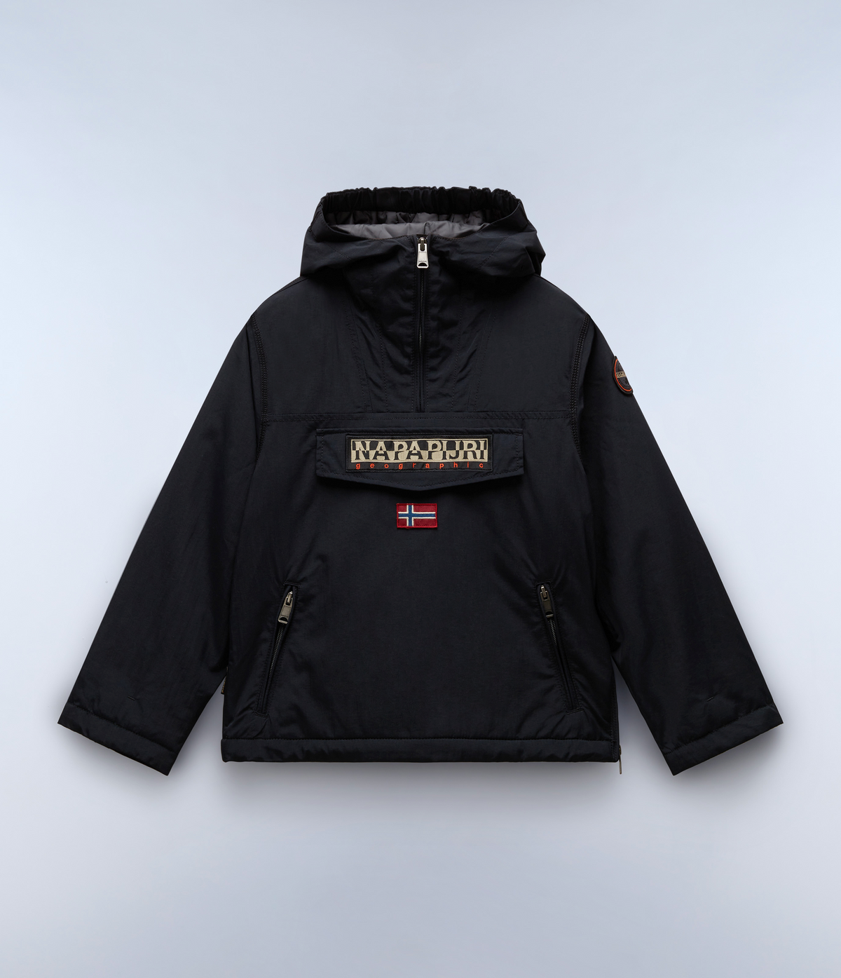 Rainforest Pocket Anorak Jacket Black - 1