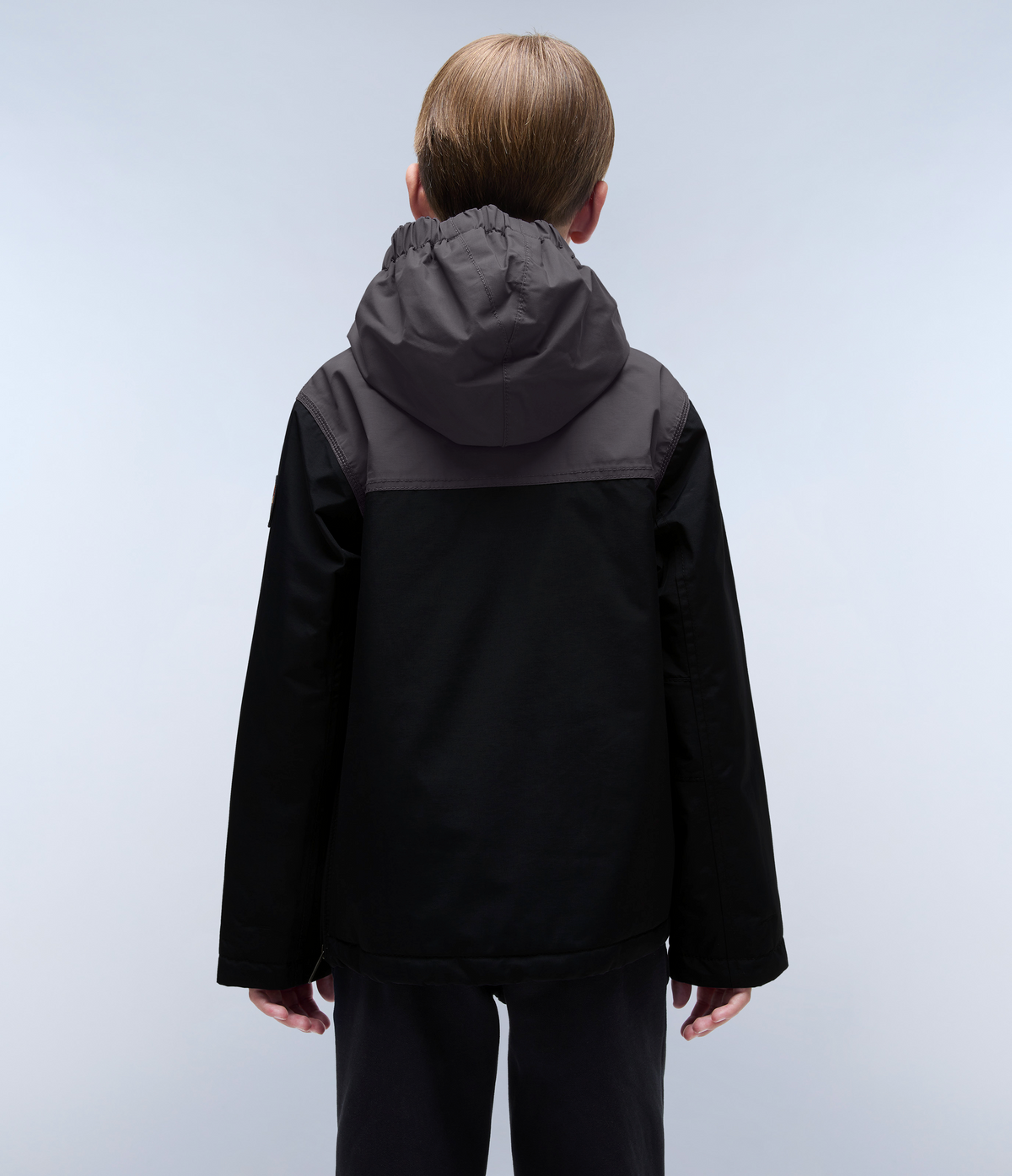 Rainforest Pocket Anorak Jacket Black Grey - 4