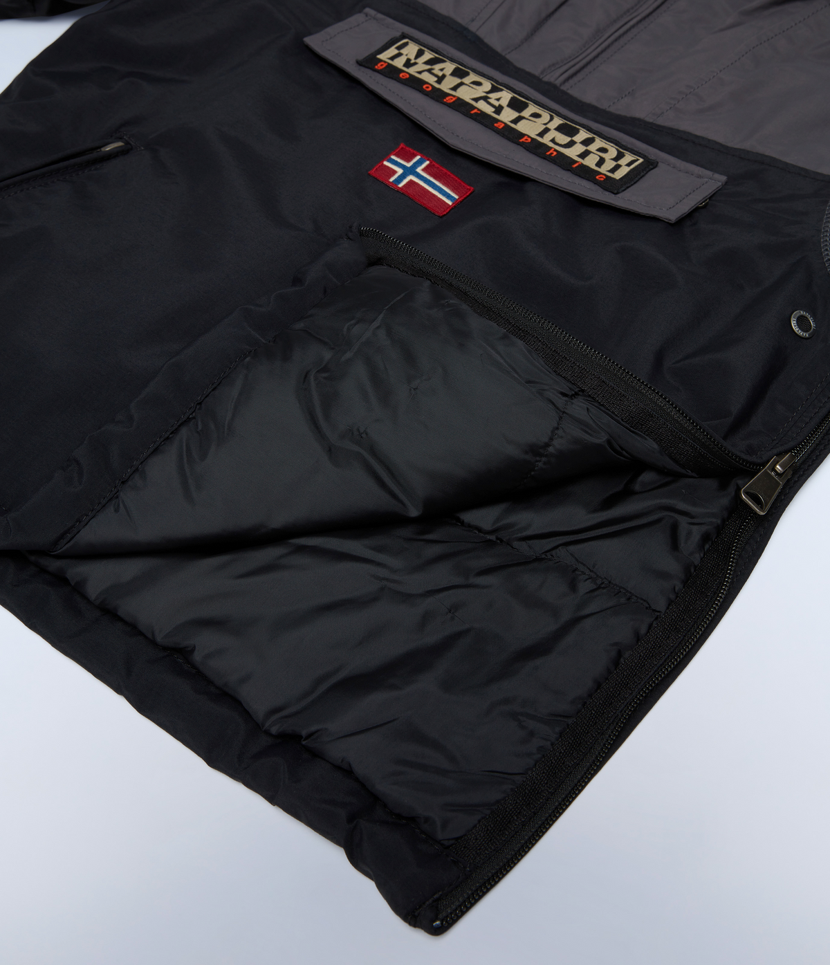 Rainforest Pocket Anorak Jacket Black Grey - 8