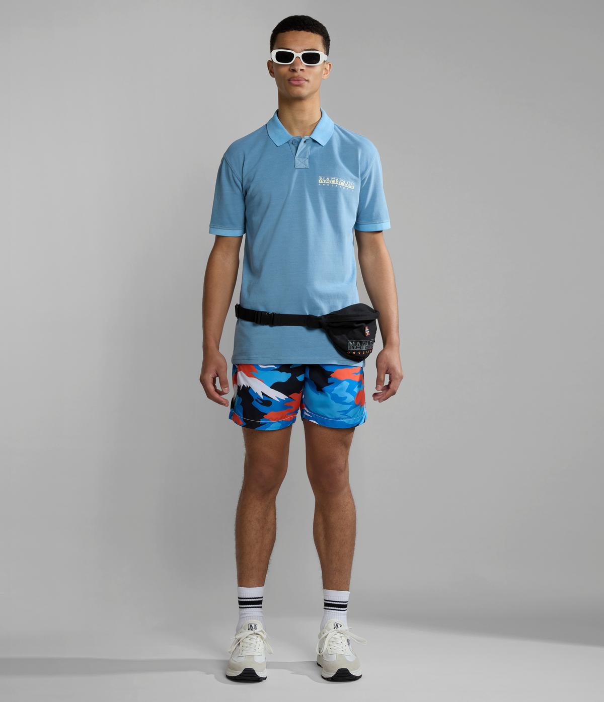 Meribe short sleeves Polo Light Blue - 2