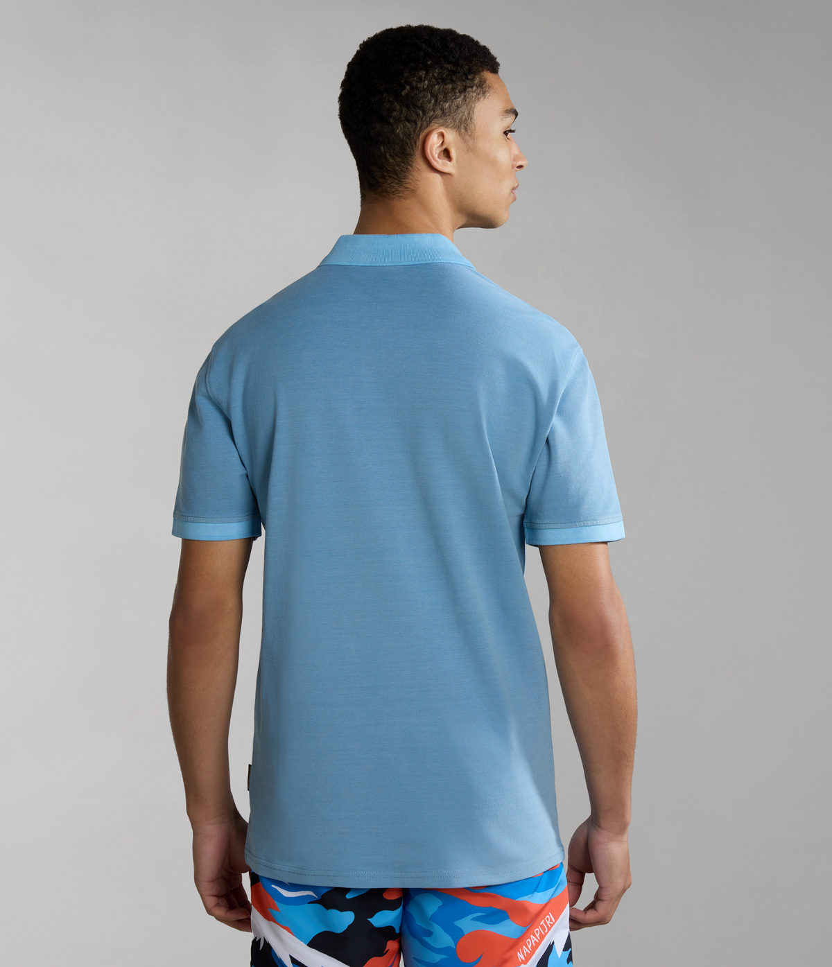 Meribe short sleeves Polo Light Blue - 3