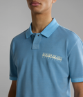 Meribe short sleeves Polo Light Blue - 4