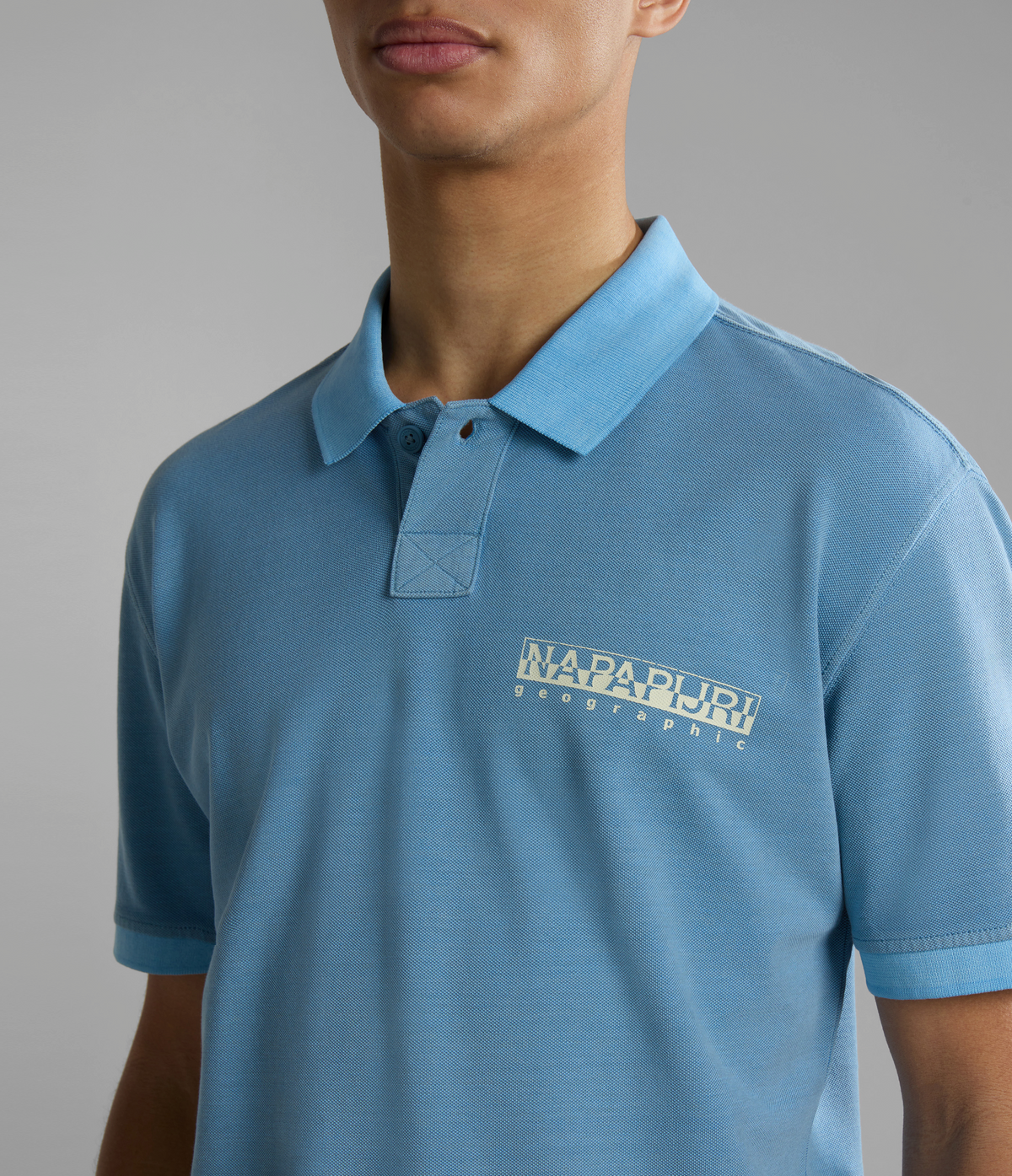 Meribe short sleeves Polo Light Blue - 4