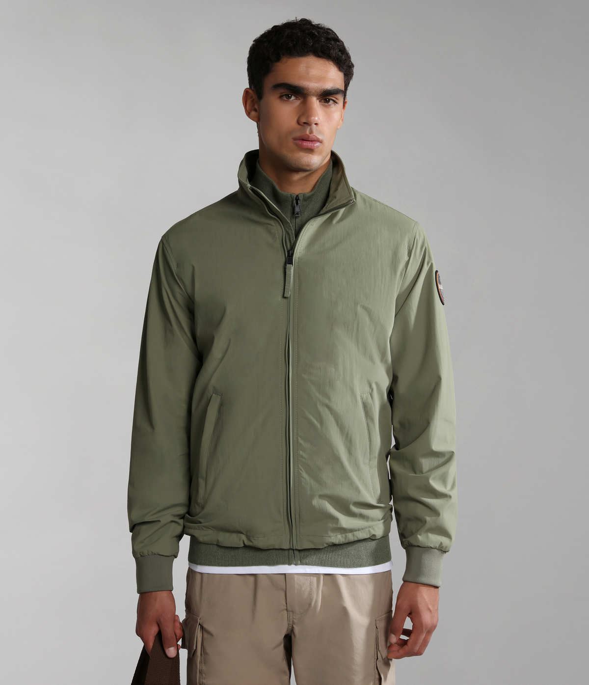 Agard Bomber Jacket Green Lichen - 1