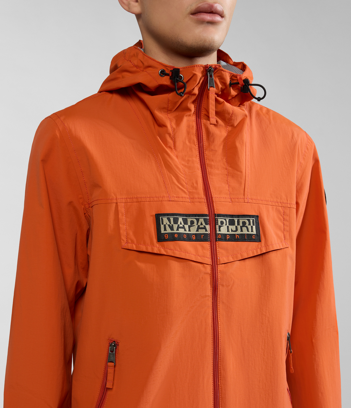 Rainforest Open Summer Jacket Orange Burnt - 5