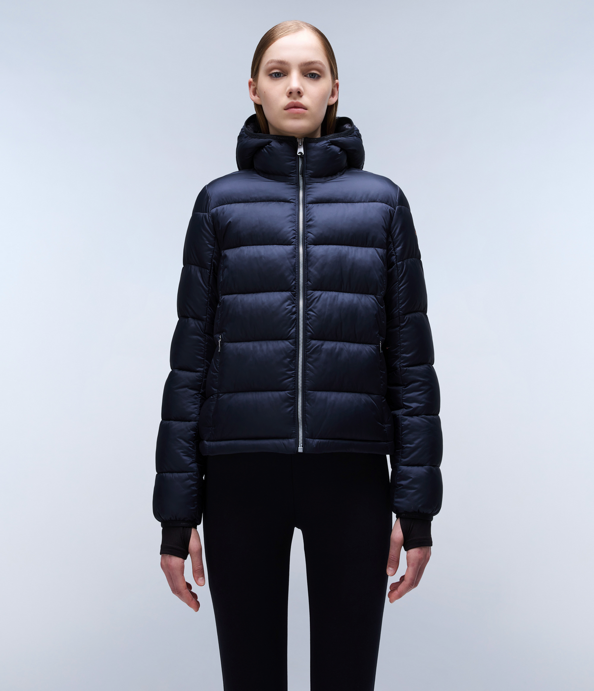 Aerons Rise Hooded Puffer Jacket Black - 2