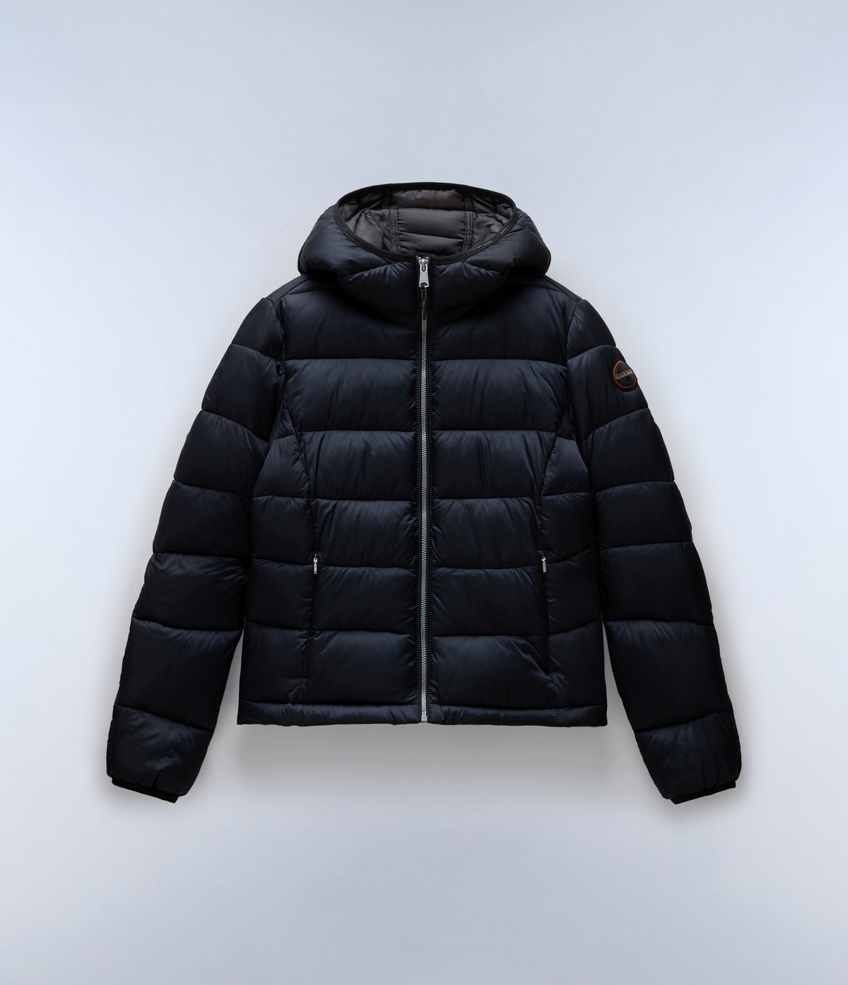 Aerons Rise Hooded Puffer Jacket Black - 1