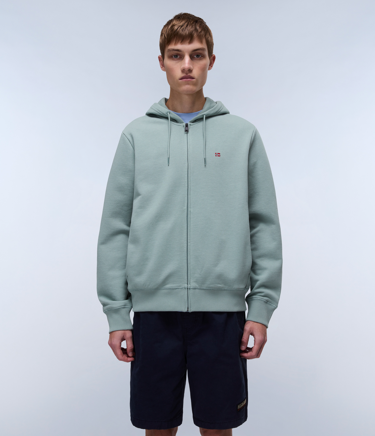 Kapuzenpullover Balis French Terry mit Reißverschluss  - 2