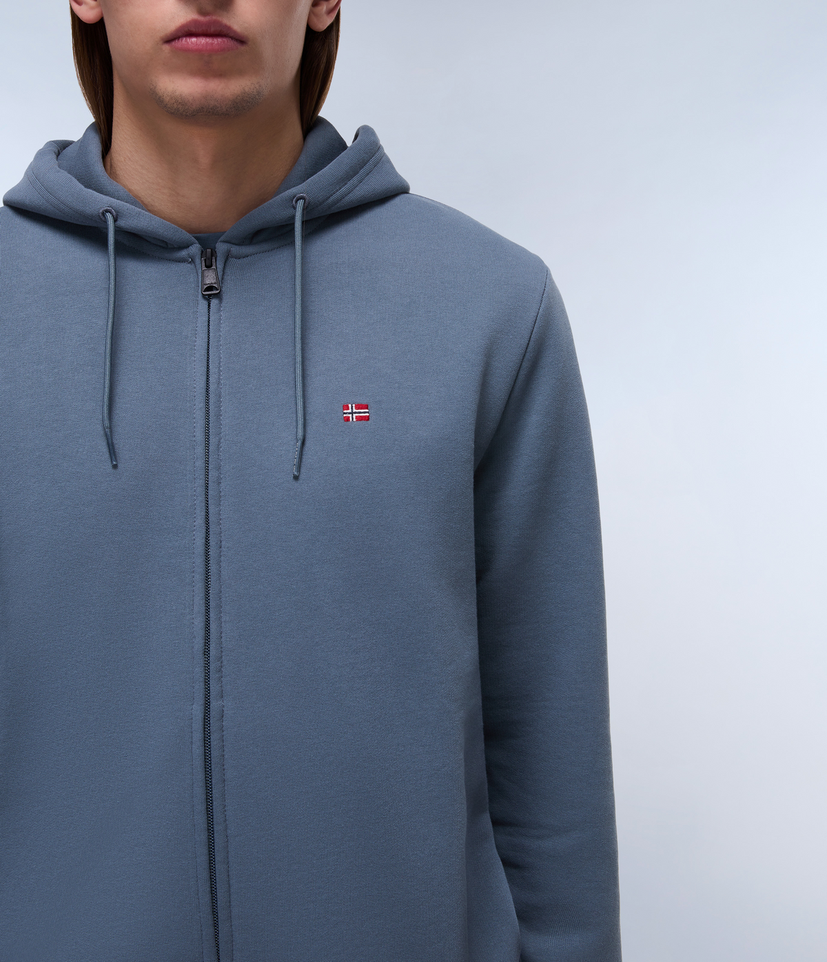 Kapuzenpullover Balis French Terry mit Reißverschluss  - 4