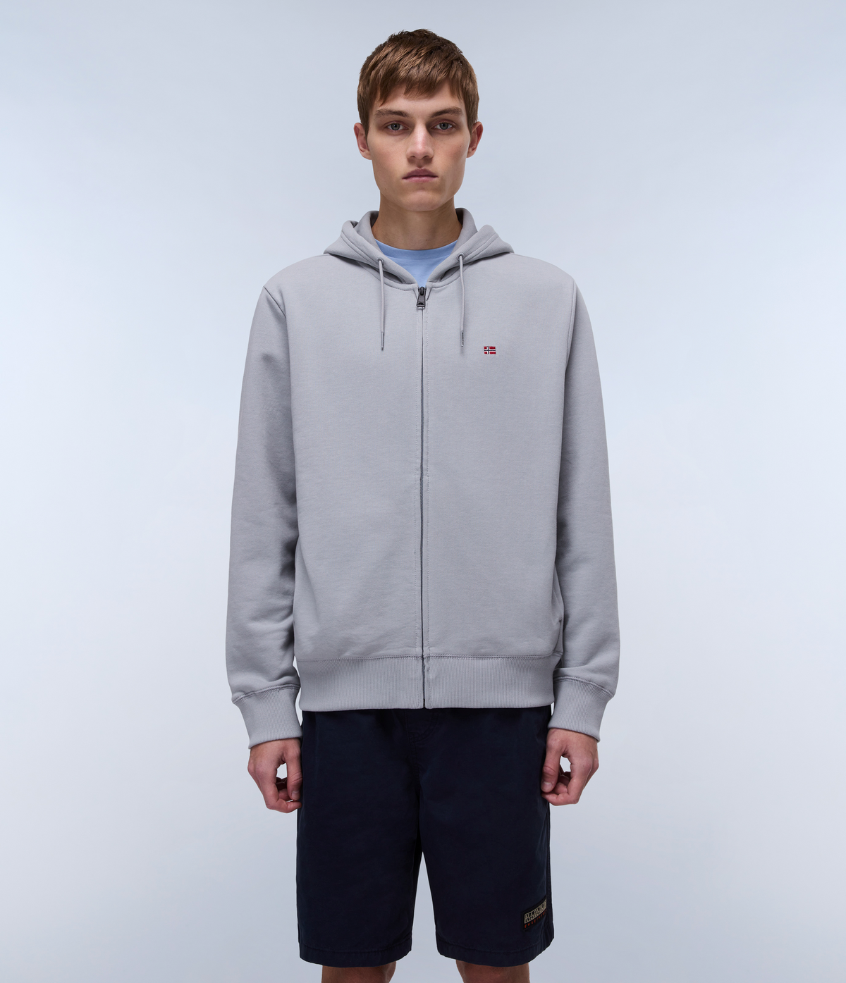 Felpa con Cappuccio e Zip Balis French Terry  - 2
