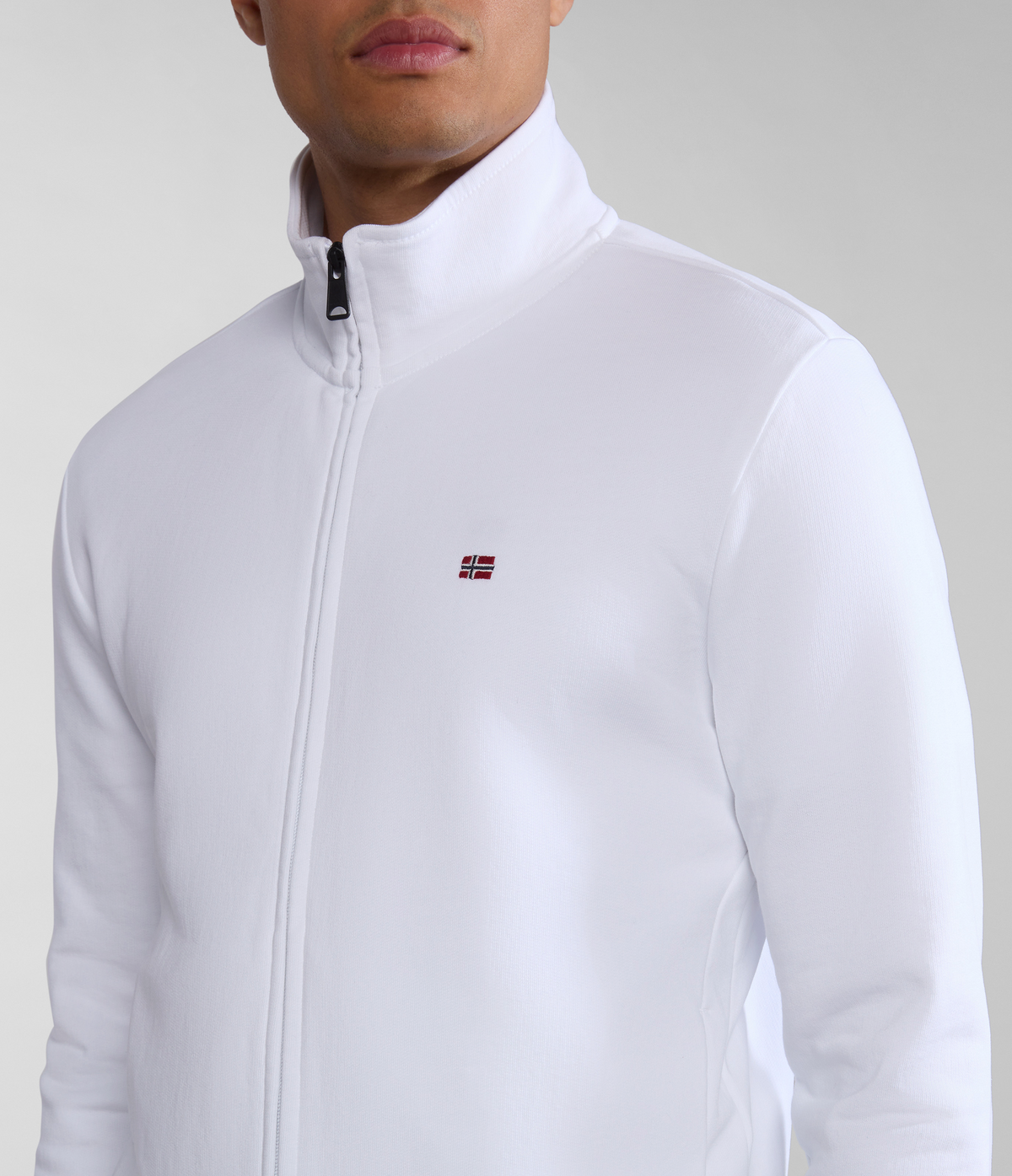 Balis French Terry Full-Zip Sweatshirt White - 4