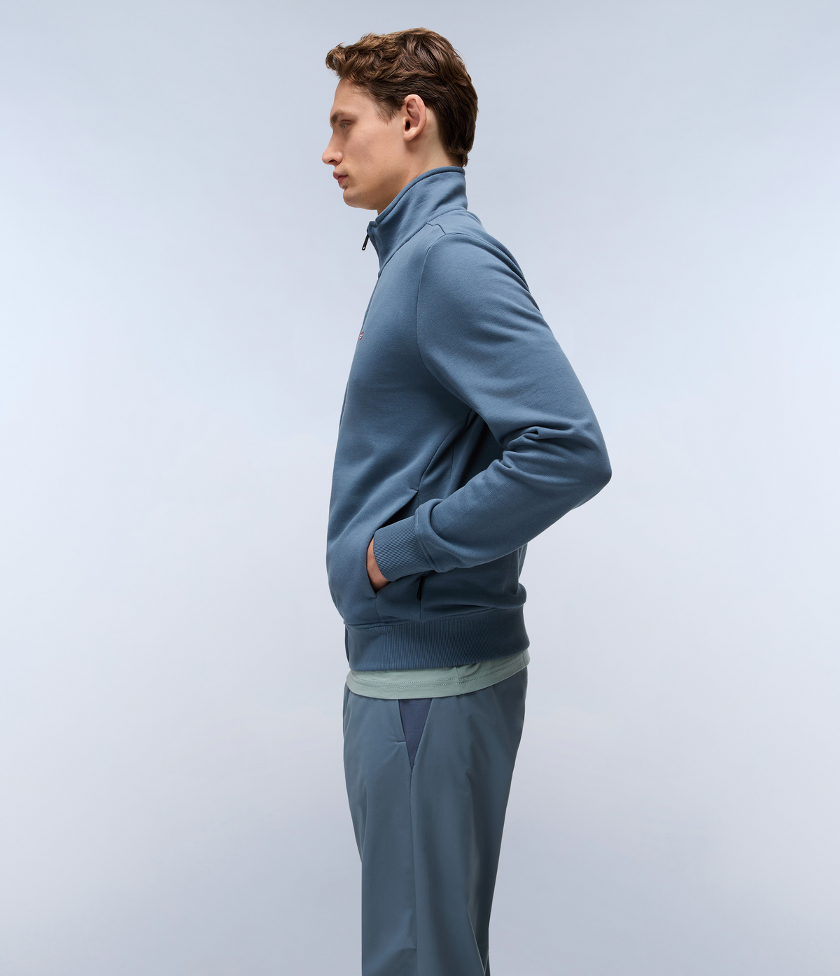 Felpa con Zip Balis French Terry  - 3