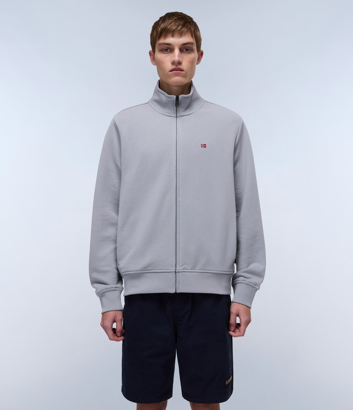 Balis French Terry Full-Zip Sweatshirt Light Grey - 2