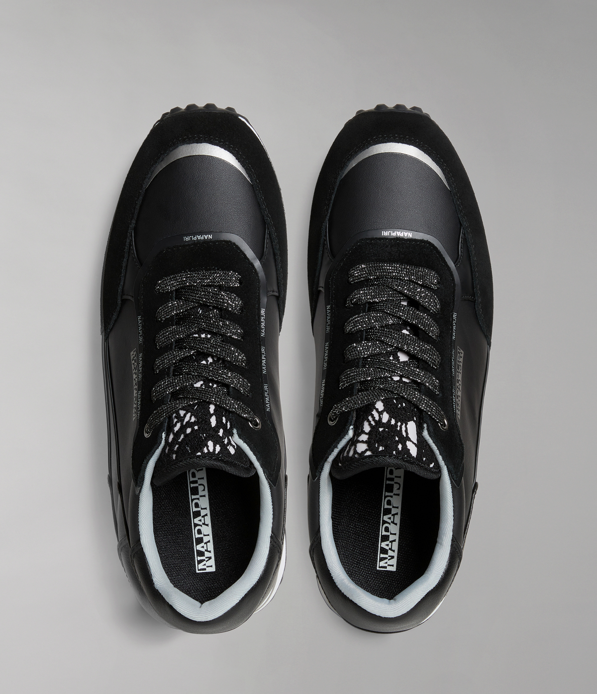 Leather Hazel Trainers Black - 6