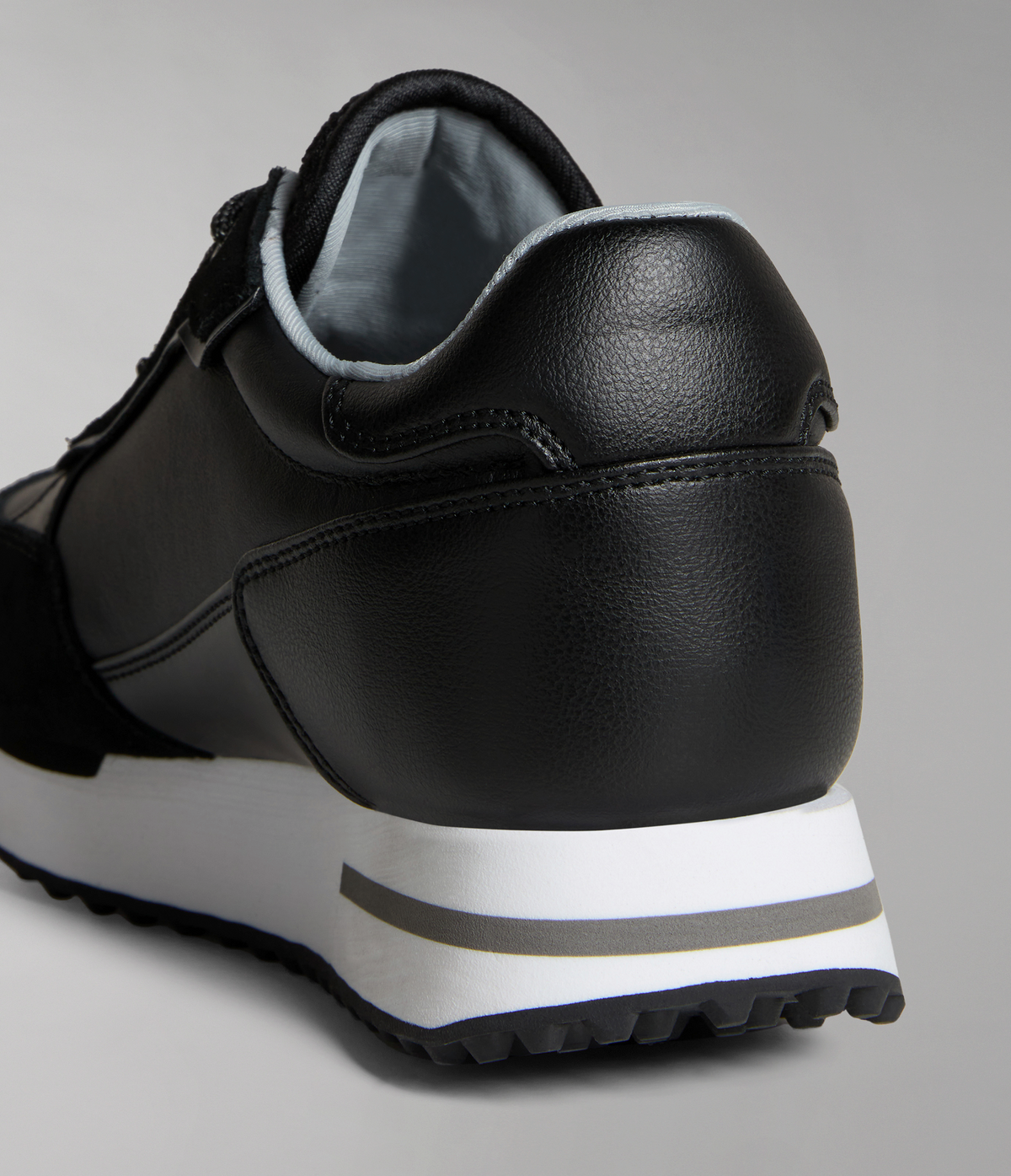Leather Hazel Trainers Black - 8