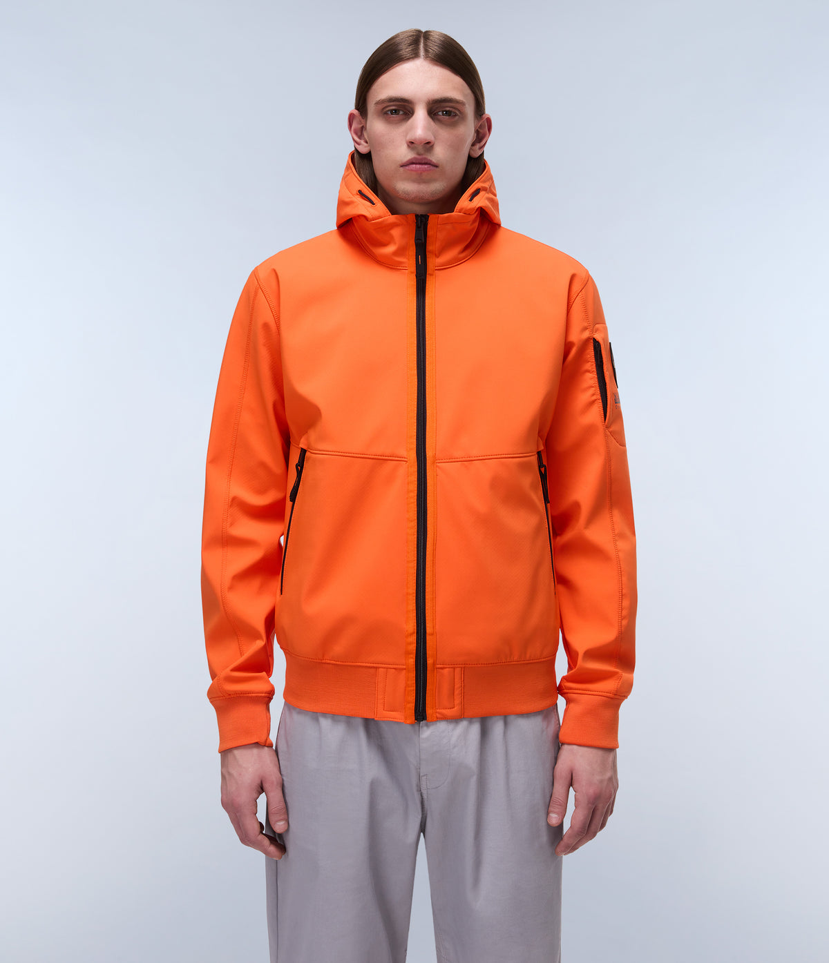 Melville Shelljacke aus Monomaterial Orange - 2