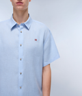 Camicia a Maniche Corte Linen  - 5