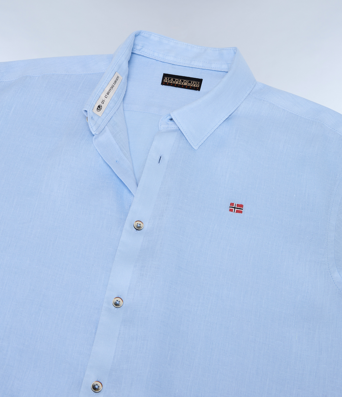 Camicia a Maniche Corte Linen  - 7