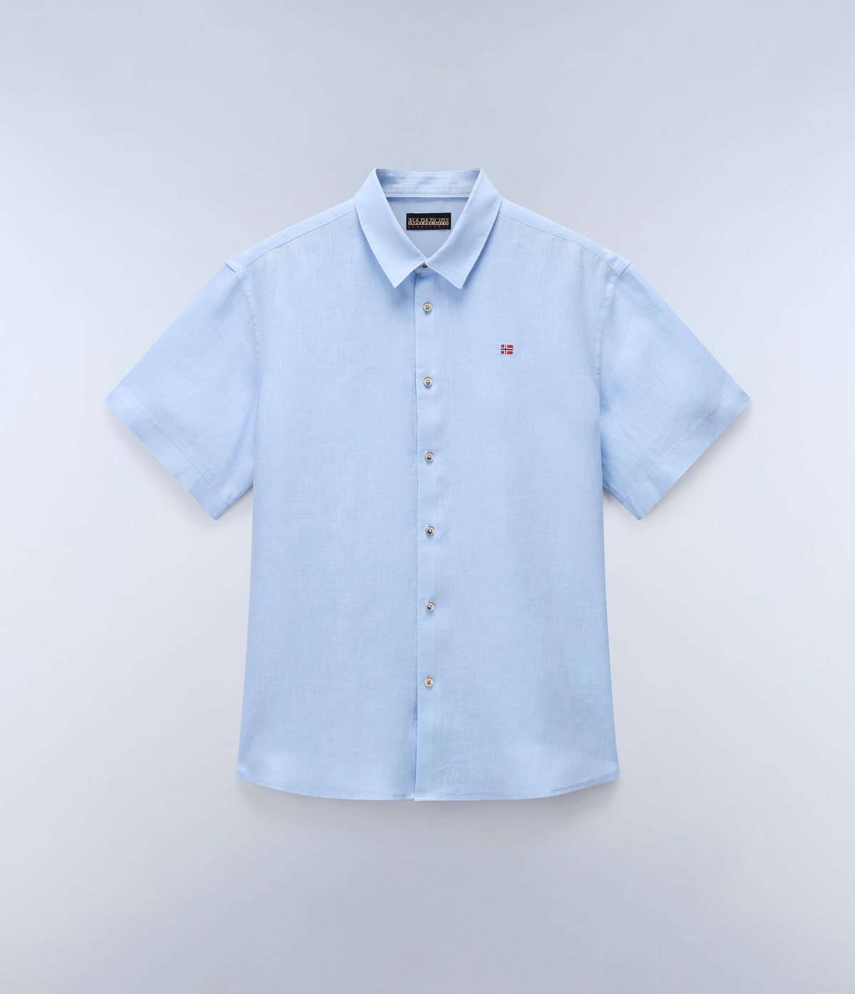 Camicia a Maniche Corte Linen  - 1