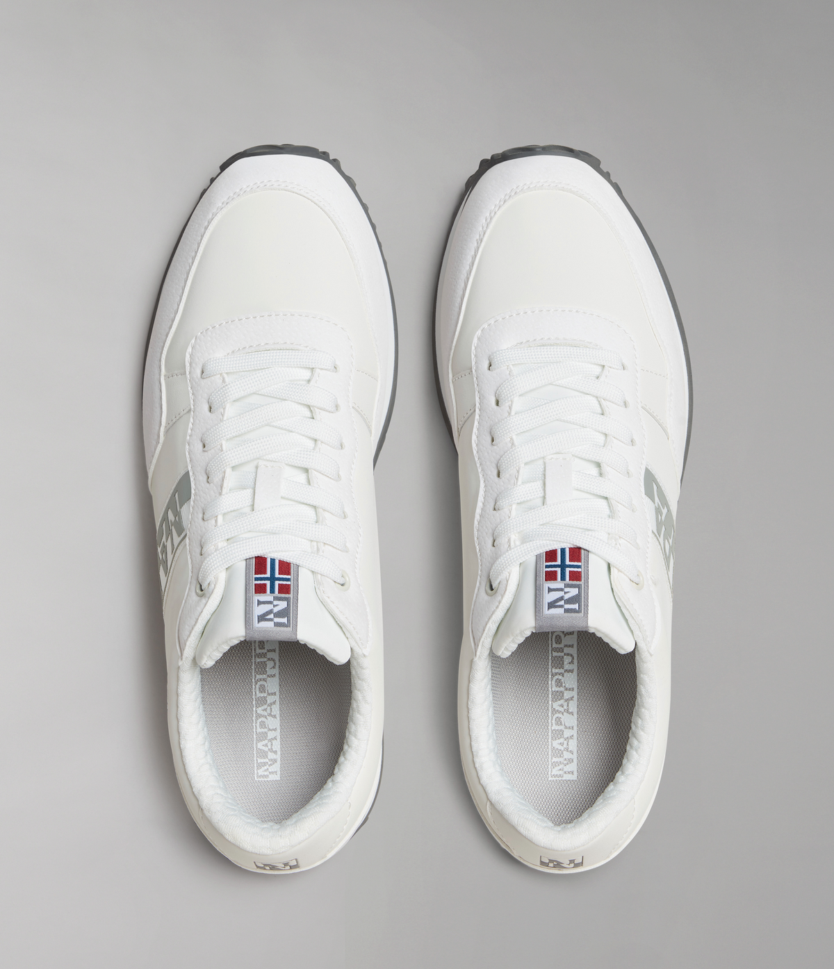 Faux Leather Cosmos Trainers White - 6