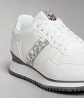 Faux Leather Cosmos Trainers White - 7