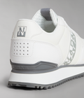 Faux Leather Cosmos Trainers White - 8