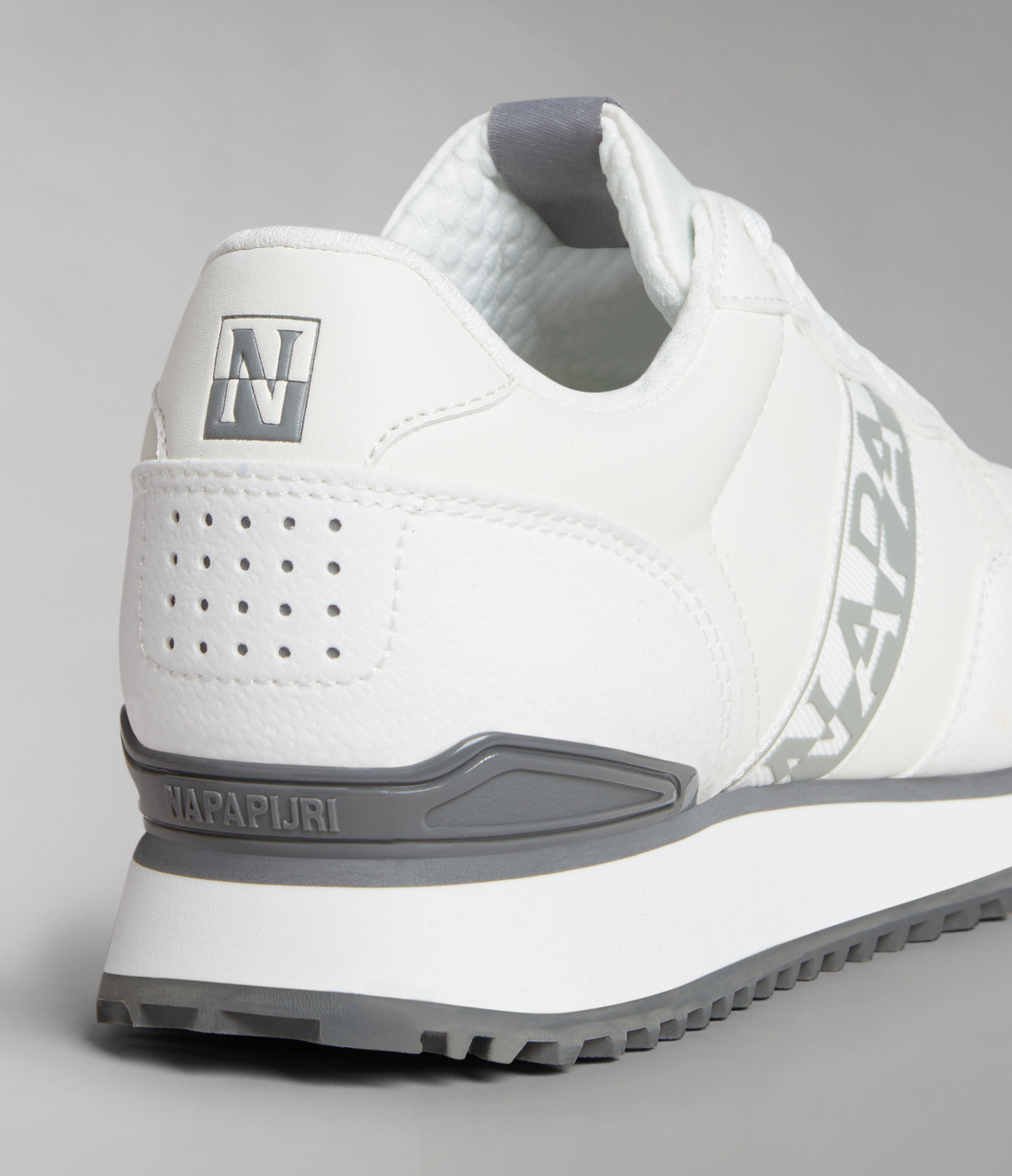 Faux Leather Cosmos Trainers White - 8