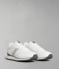 Faux Leather Cosmos Trainers White - 1