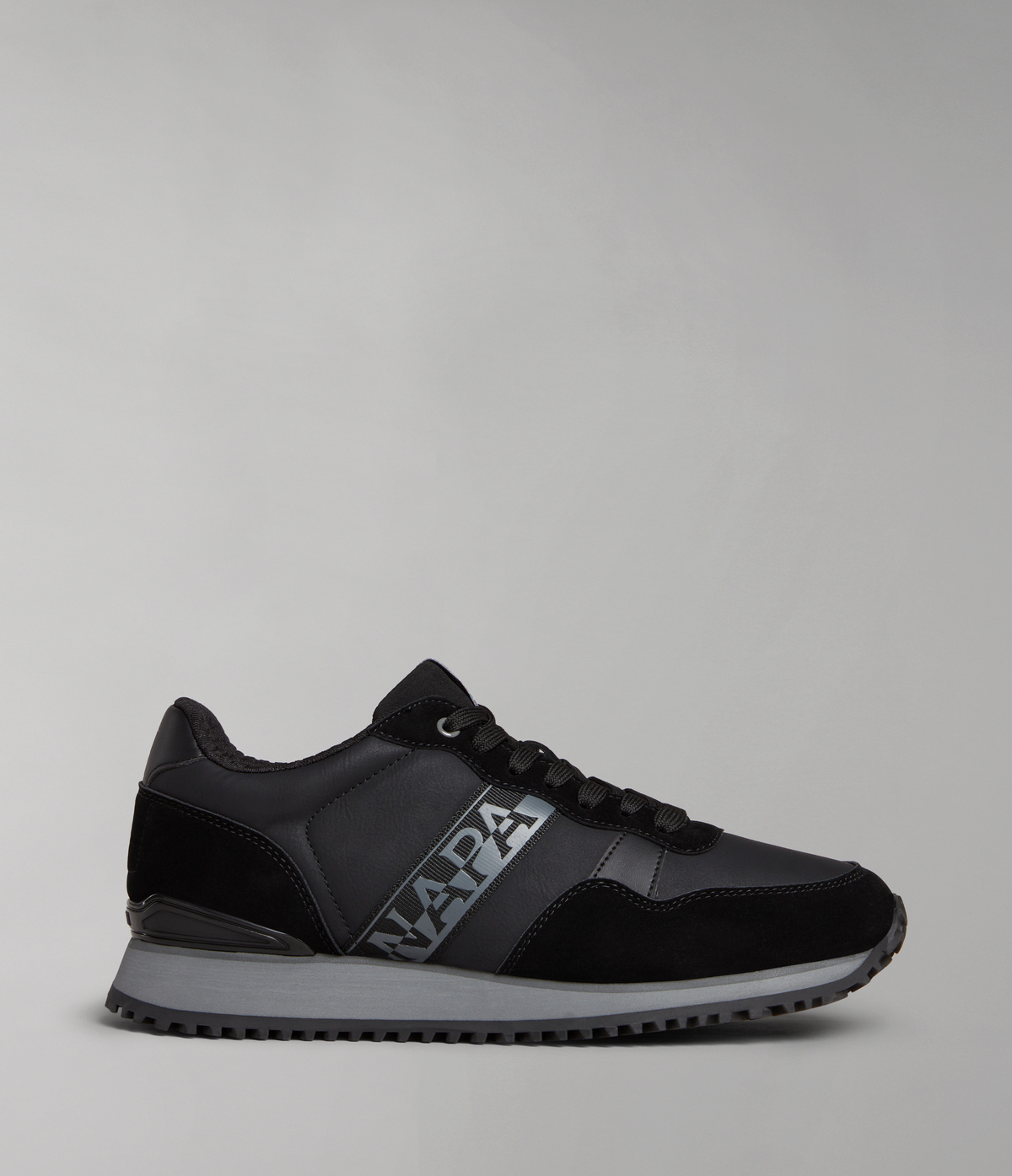Faux Leather Cosmos Trainers Black - 2