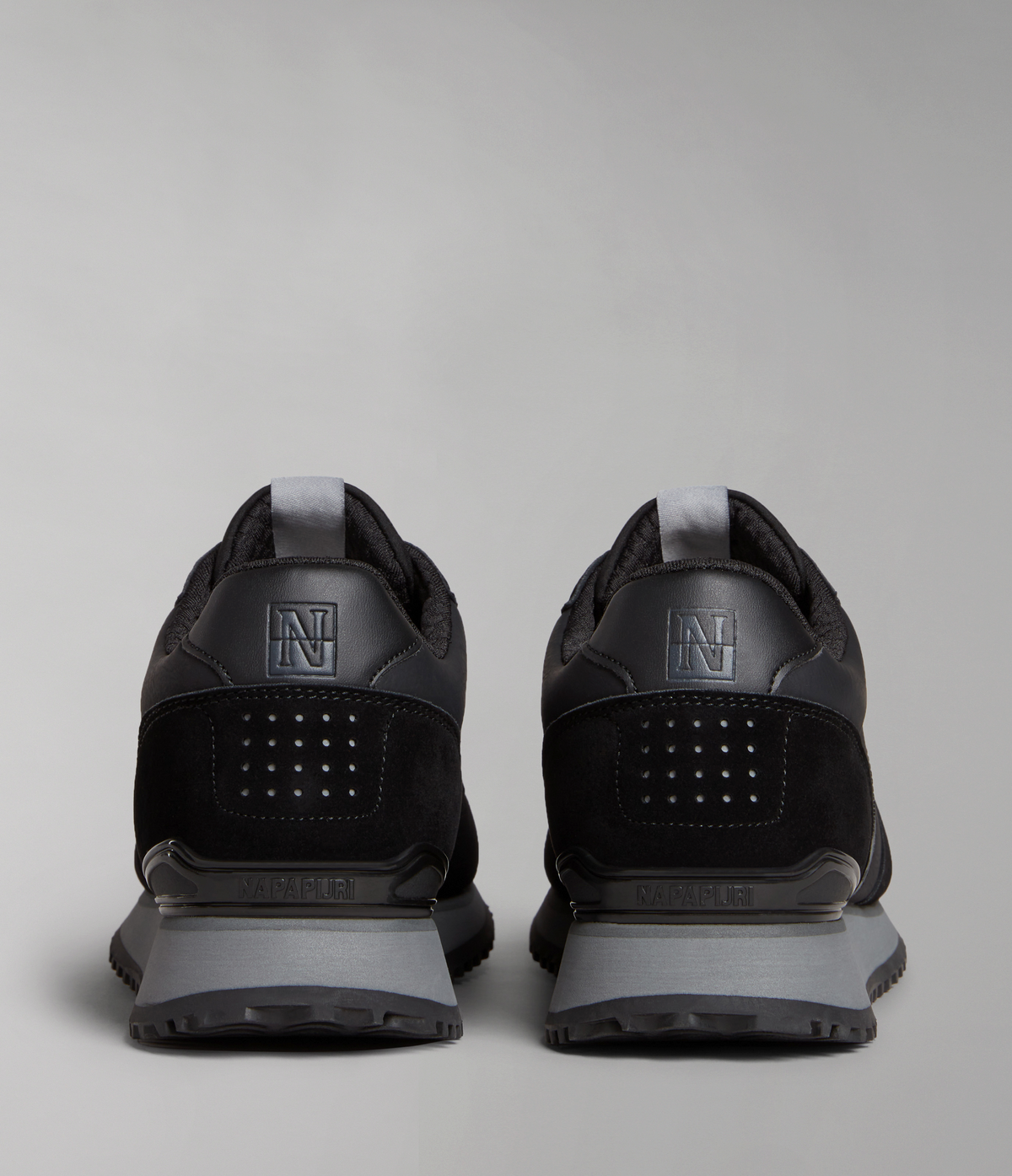 Faux Leather Cosmos Trainers Black - 3